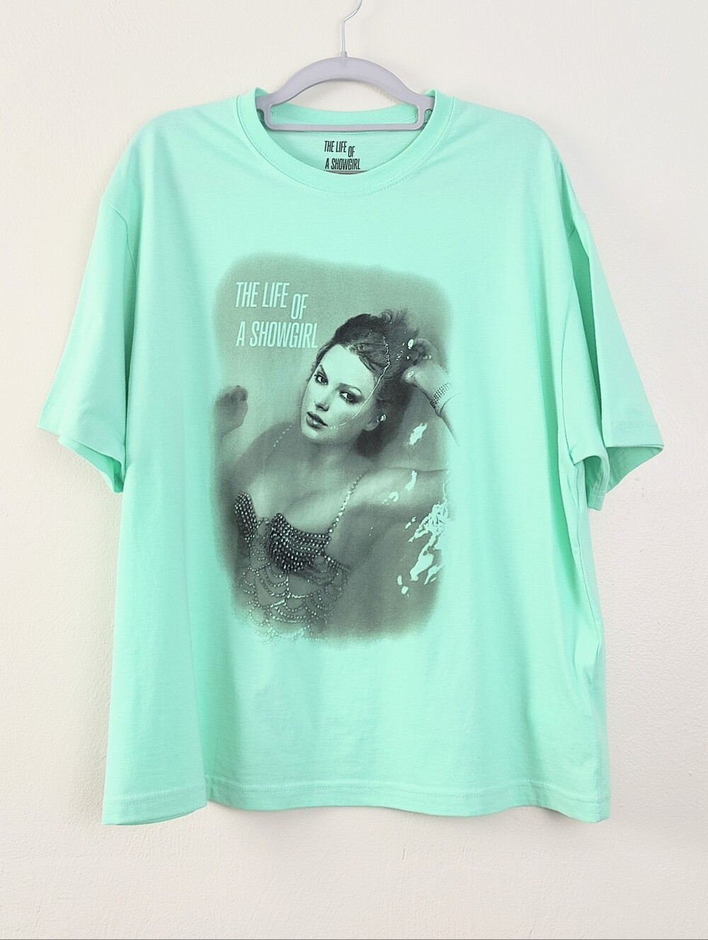 Taylor Swift NEW The Life Of A Showgirl Mint T-shirt Size Large Official Merch